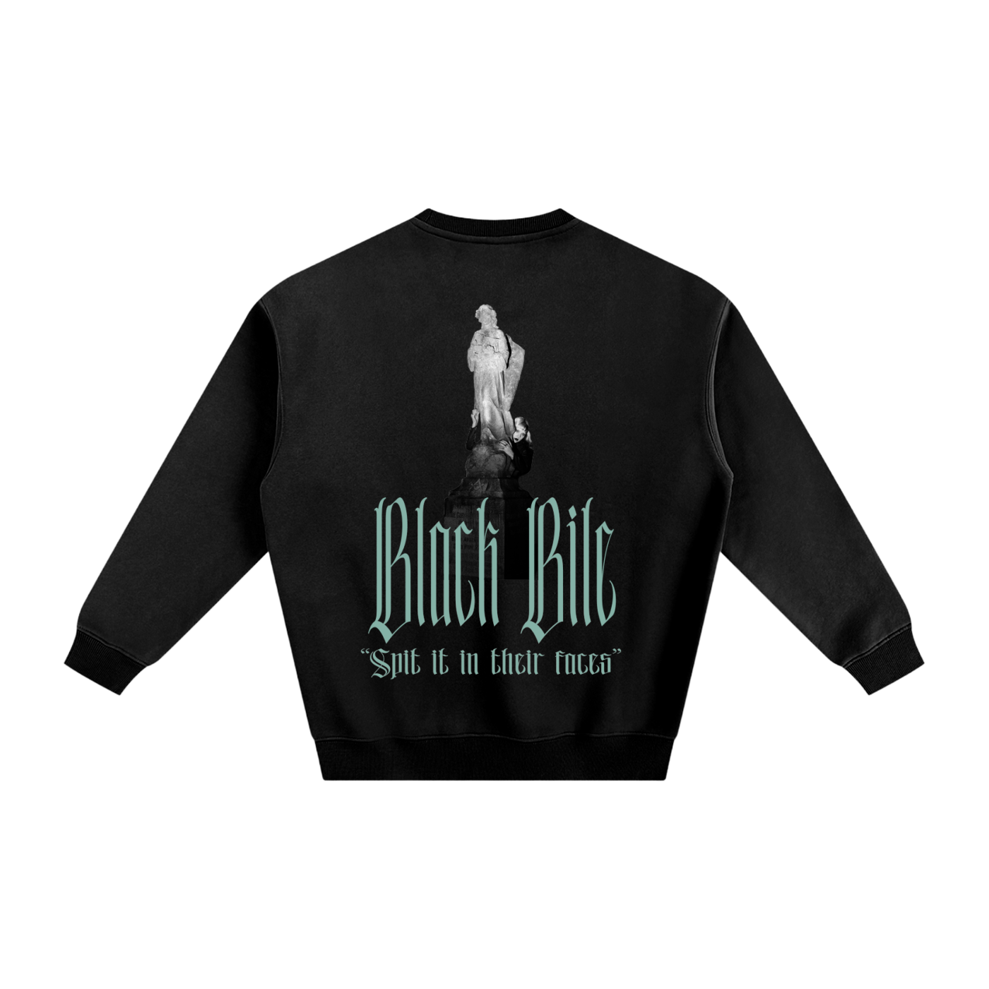 'Black Bile' Fleeced Crewneck