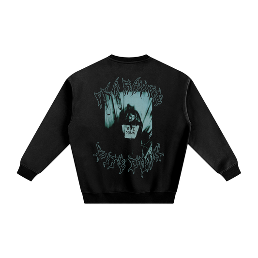 'Bite Down' Fleeced Crewneck