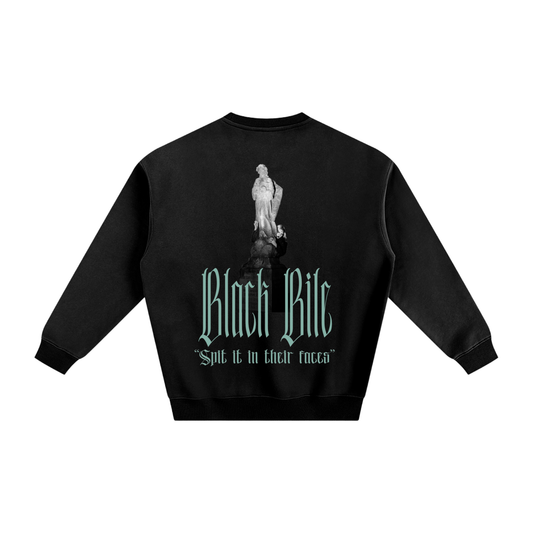 'Black Bile' Fleeced Crewneck
