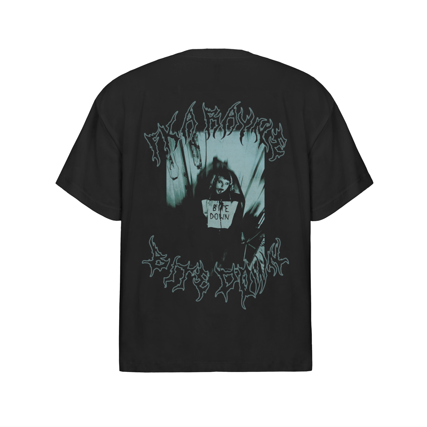 'Bite down' oversized T shirt