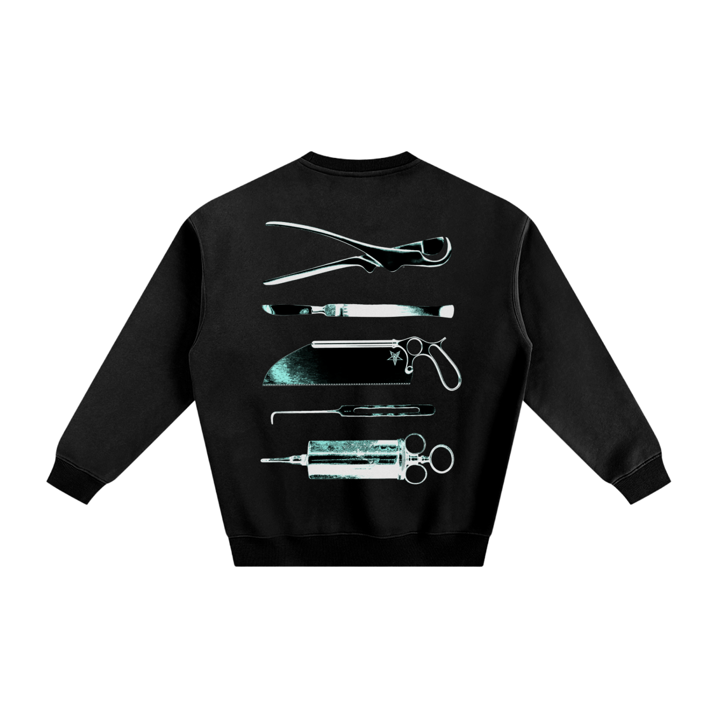 'Autopsy' Fleeced Crewneck