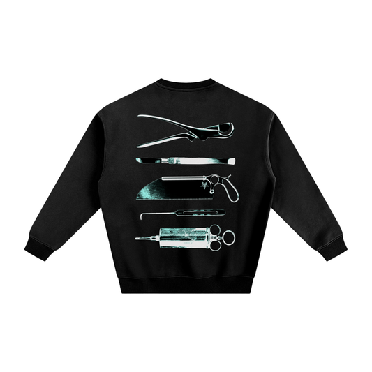 'Autopsy' Fleeced Crewneck